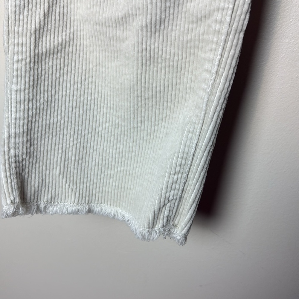 LOFT Made And Loved Straight Corduroy Pants Whisper White Size 8 / 29 - Picture 4 of 9